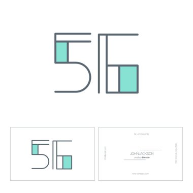 Dijital numara logo 56