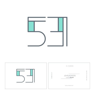 Dijital numara logo 53