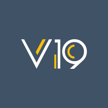 harf ve sayı V19 logolu