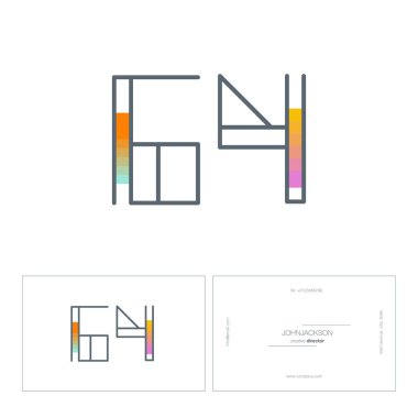 Dijital numara logo 64