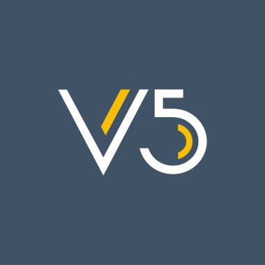 harf ve sayı V5 ile logo