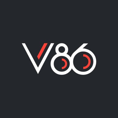 logo ile mektup ve sayı V86