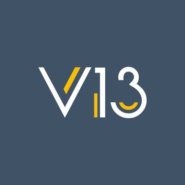 harf ve sayı V13 logolu