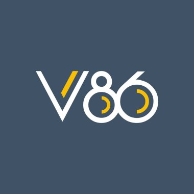 logo ile mektup ve sayı V86