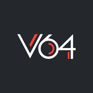 harf ve sayı V64 logolu