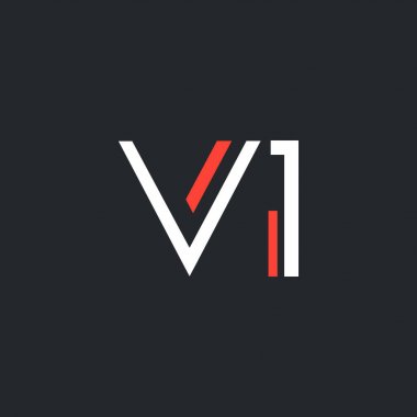 harf ve sayı V1 ile logo