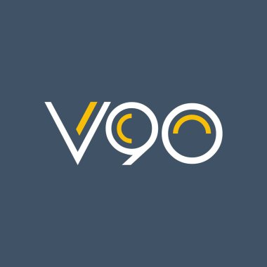 harf ve sayı V90 logolu
