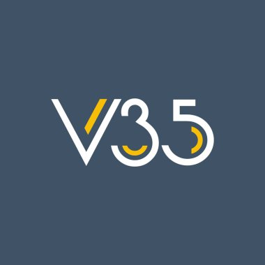 harf ve sayı V35 ile logo