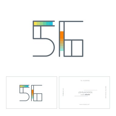 Dijital numara logo 56