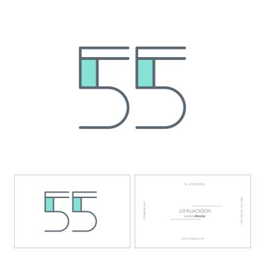 Dijital numara logo 55