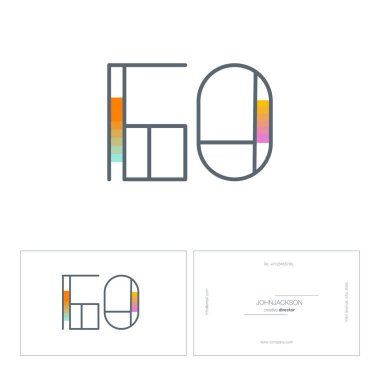 Dijital numara logo 60