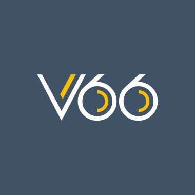 logo ile mektup ve sayı V66