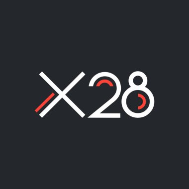 logo ile mektup ve sayı X28 
