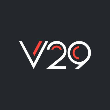 harf ve sayı V29 ile logo