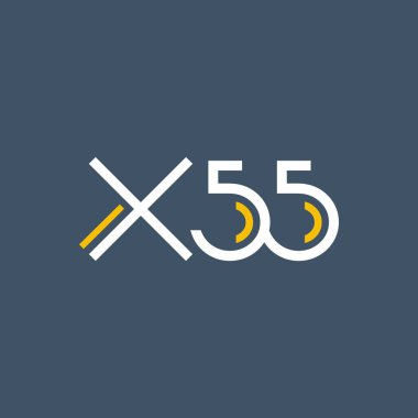 logo ile mektup ve sayı X55 