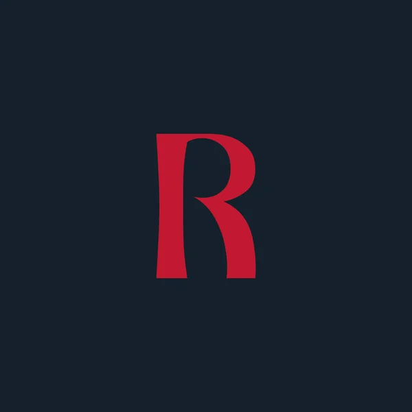 R буква логотип — стоковый вектор