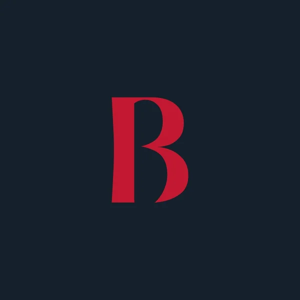 B harfi logosu — Stok Vektör
