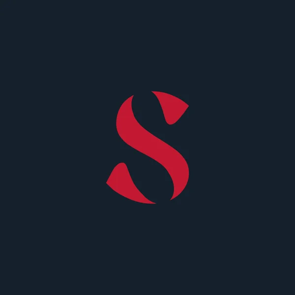 S lettera logo — Vettoriale Stock