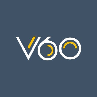 harf ve sayı V60 ile logo