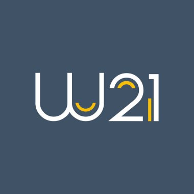 logo ile mektup ve sayı W21