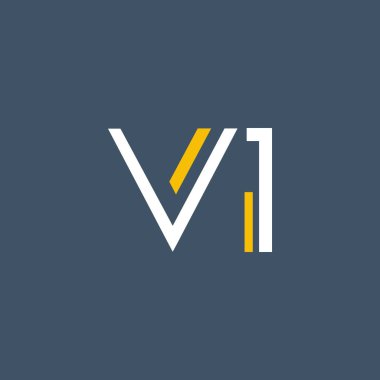 harf ve sayı V1 ile logo