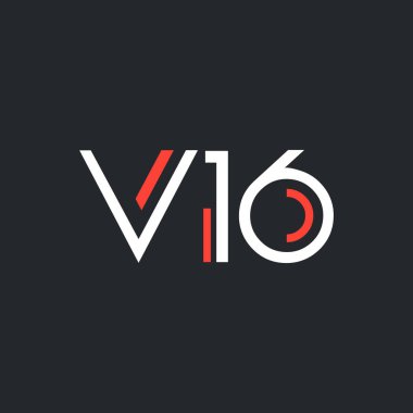 harf ve sayı V16 ile logo