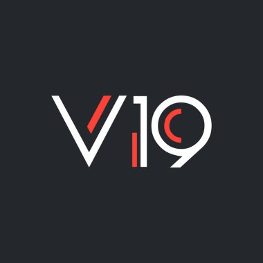 harf ve sayı V19 logolu