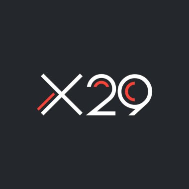 logo ile mektup ve sayı X29 