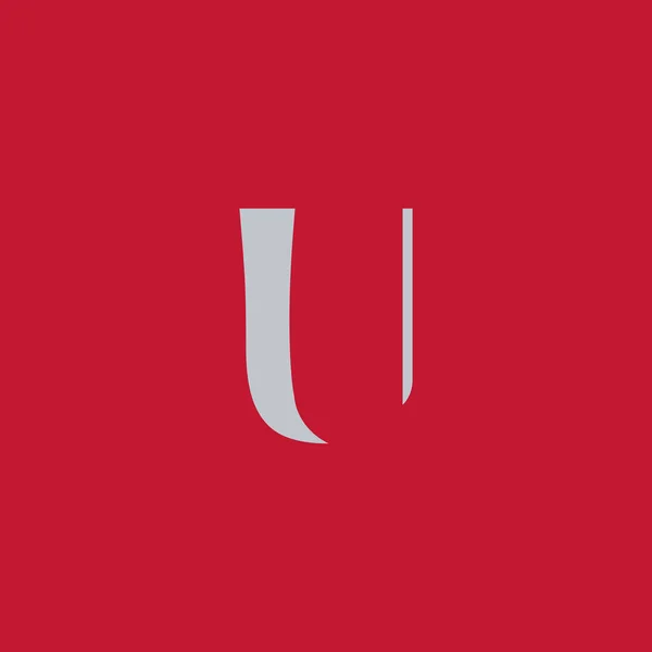 U lettera logo — Vettoriale Stock