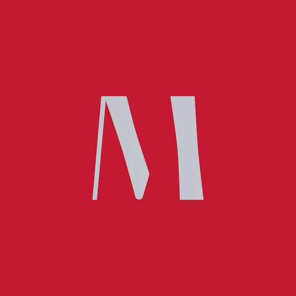 M lettera logo — Vettoriale Stock