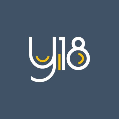 logo ile mektup ve sayı Y18