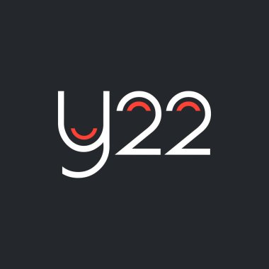 logo ile mektup ve sayı Y22 