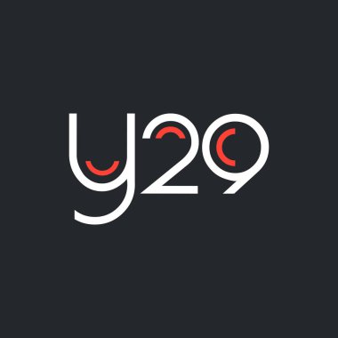 logo ile mektup ve sayı Y29 