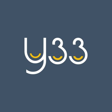 logo ile mektup ve sayı Y33 