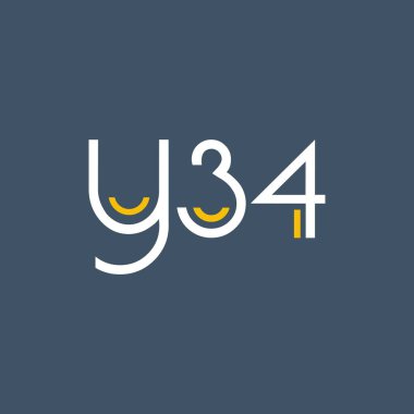 logo ile mektup ve sayı Y34 