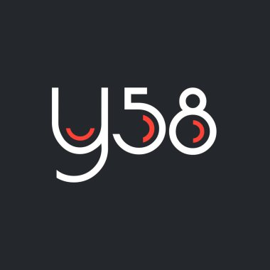 logo ile mektup ve sayı Y58 