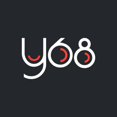 logo ile mektup ve sayı Y68 