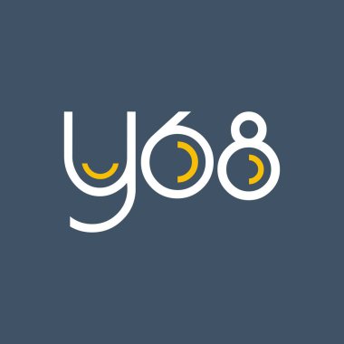 logo ile mektup ve sayı Y68 