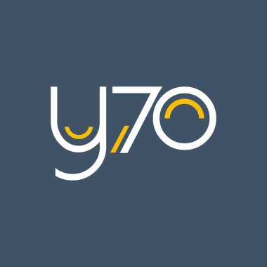 logo ile mektup ve sayı Y70 