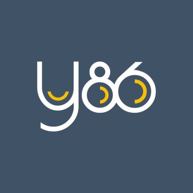 logo ile mektup ve sayı Y86 