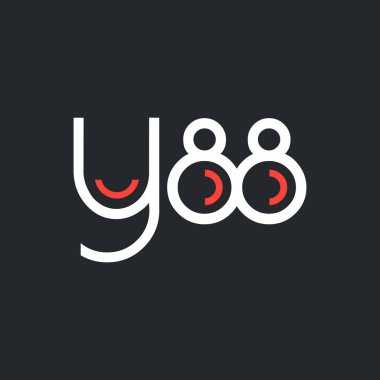logo ile mektup ve sayı Y88 