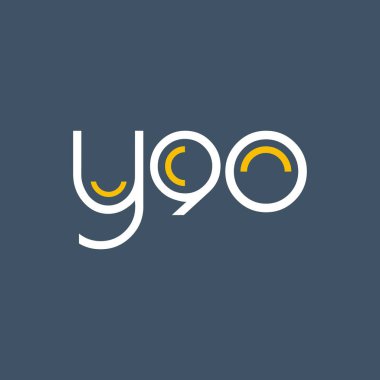 logo ile mektup ve sayı Y90 