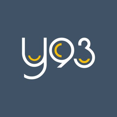 logo ile mektup ve sayı Y93 