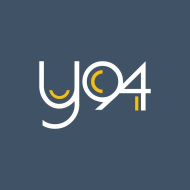 logo ile mektup ve sayı Y94 