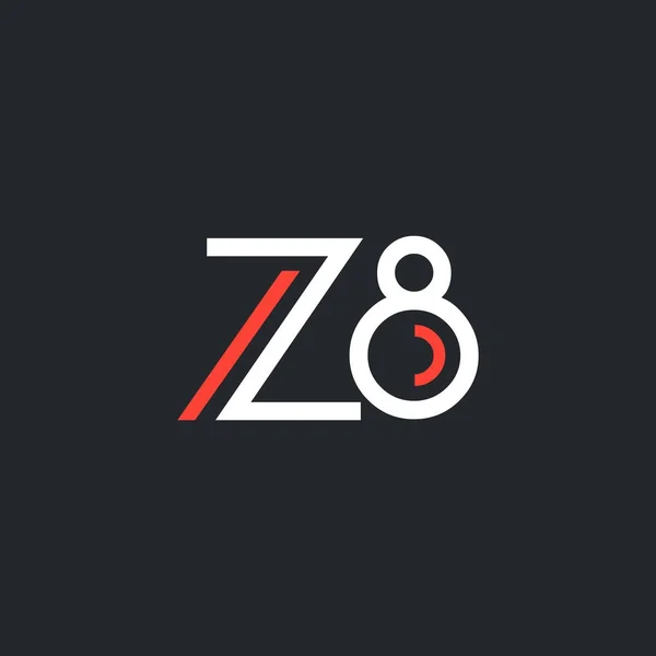文字と番号 Z8 ロゴ — ストックベクタ