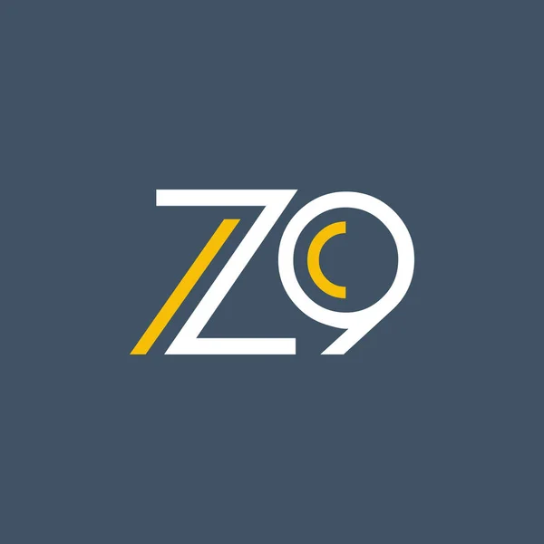 Logo met de letter en nummer Z9 — Stockvector