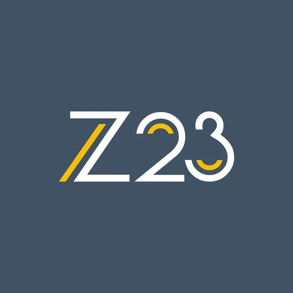 Logo met de letter en nummer Z23 — Stockvector