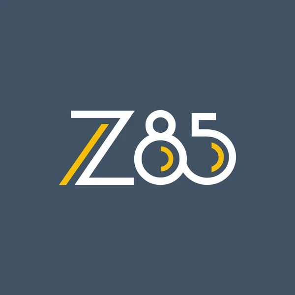 Logo met de letter en nummer Z85 — Stockvector