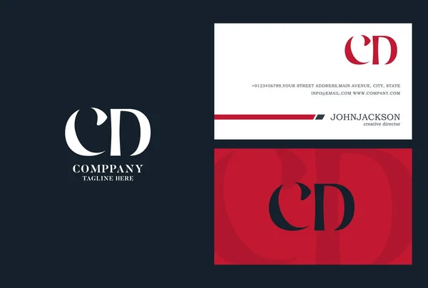 Cd Cartas Comuns Logo — Vetor de Stock