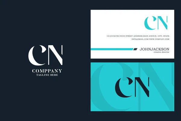 Логотип Cn Joint Letters — стоковый вектор